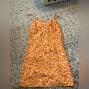 wild fable Yellow Floral Mini Dress